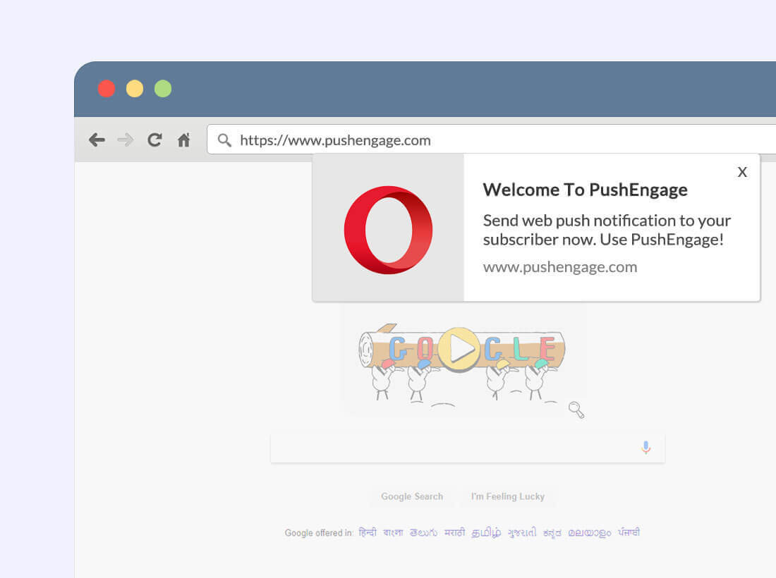 Notification being displayed in Edge. Screenshot/Illustration